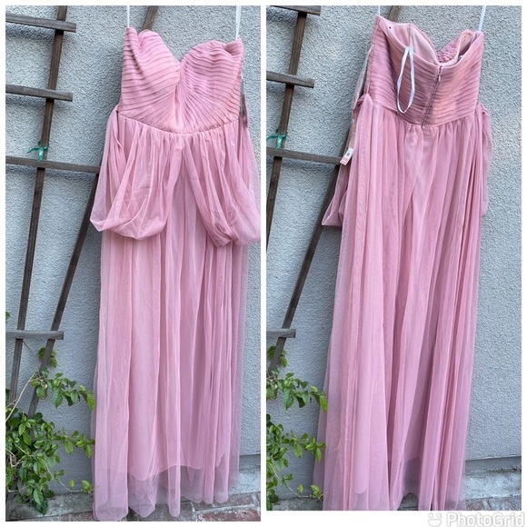 Birdy Grey Dusty Rose Christina Bridesmaid Dress New With Tags! - Picture 2 of 13